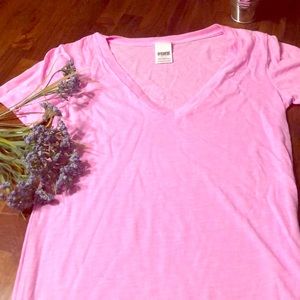 VS Pink leggings length tee. Gently worn. Size s